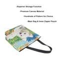 thumbnail image 3 of Large Canvas Bag 13.5x5.1x15 Inch Canvas Bag Shopping Canvas Bag Suitable For Outing Shopping Travel Out Of Large Capacity Storage Oil Painting Dog, 3 of 9