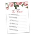 thumbnail image 2 of Inkdotpot How Well Do You Know The Bride Bridal Shower Bachelorette PartyGameActivityCards 50-PackFloralWho Know The Bride Best, 2 of 7