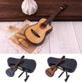 thumbnail image 4 of E 10Cm Scale Wooden Guitar Model Miniature Diy Craft Decor With Music Box Display Stand Collectible Mini Instrument Desktop Decoration, 4 of 5