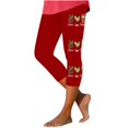 thumbnail image 1 of Pantalones de Ajuste Seco de la Moda de las Mujeres Imprimidas Leggings, Deporte de Yoga Elástico de Poliéster Elástico Respirable, 1 of 4