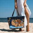 thumbnail image 6 of Xecao Ocean Scene with Noah's Ark for versatile beach bag for women includes zipper pockets and waterproof material, ideal for vacations and adventures., 6 of 7