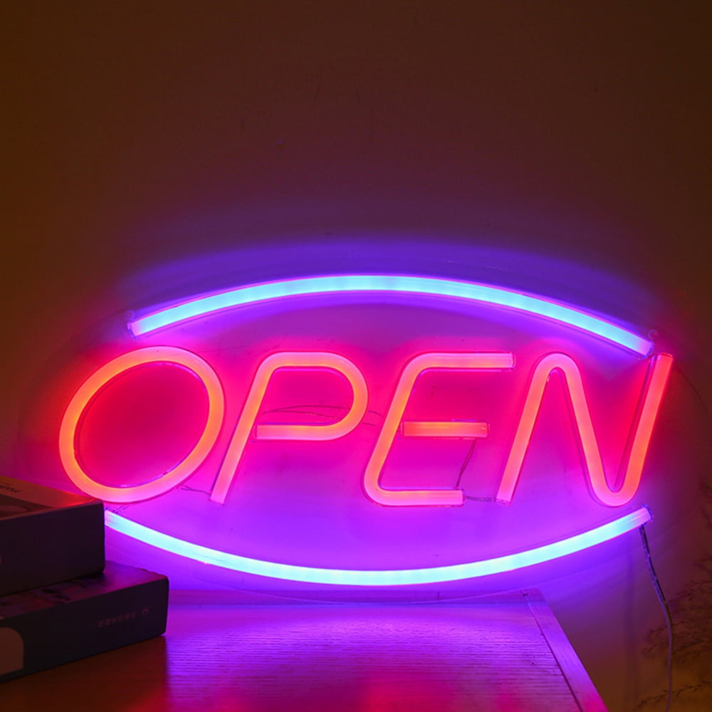 Tobacco Shop Open Sign for Business Super Bright Electric Advertising Display Board for Smoke Shop Hookah Loungh Business Shop Store Window 