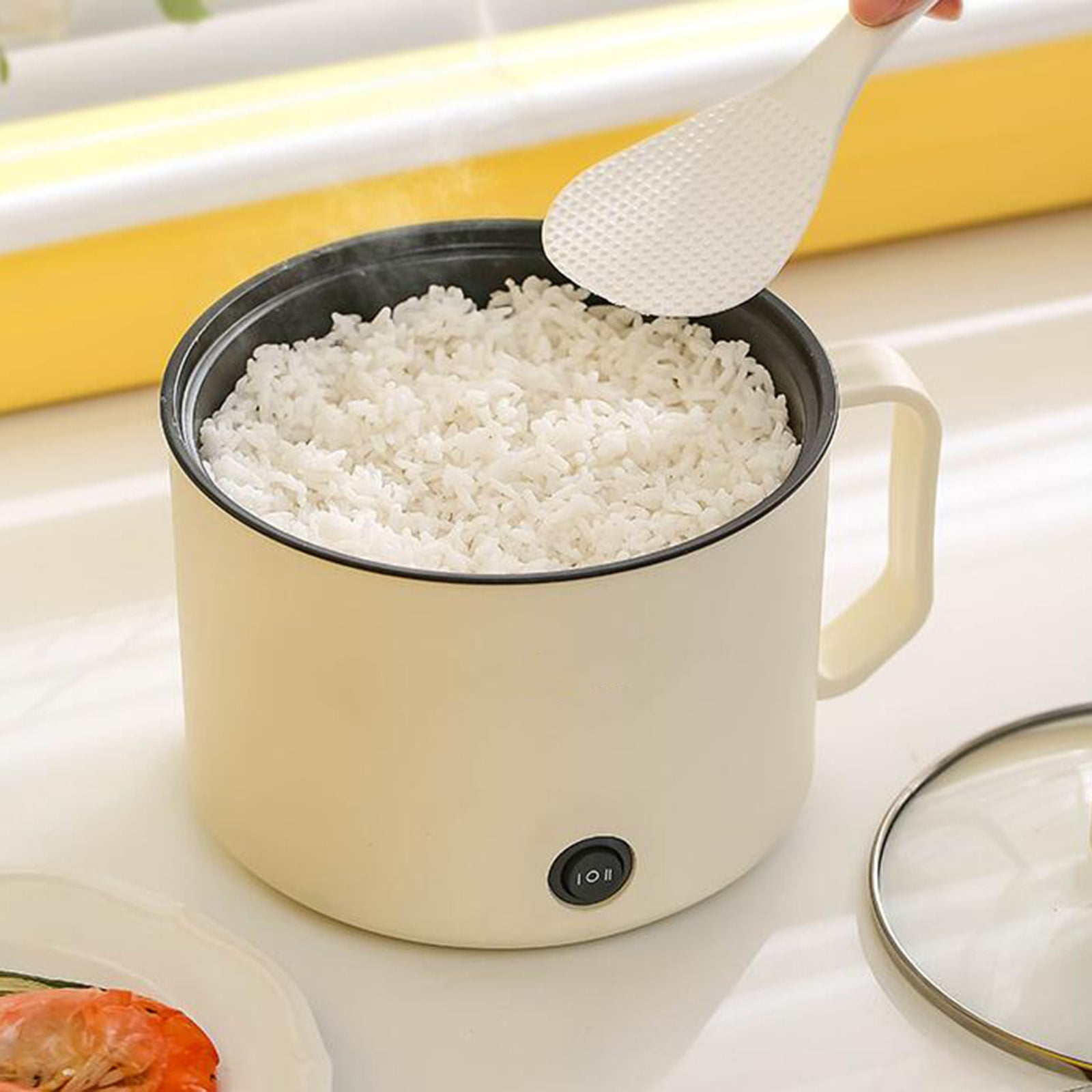Electric rice cooker, small electric pot multifunctional household small soaking, cooking pot for dormitory, apartment 600W