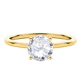 thumbnail image 4 of Diamond Halo Engagement Rings For Women 0.70 Carat Natural Diamond (I-J,I2-I3) Solitaire Design Wedding Anniversary Ring For Women In 14K White Rose Yellow Gold, 4 of 5