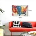 thumbnail image 5 of 16x24 inch Canvas For Painting Colorful Map Of America Graffiti,Rustic Living Room,Study,Living Room,Kitchen Wall Decor Prints,Gift For Map Lovers,Modern Style Map Of America Graffiti Poster, 5 of 6