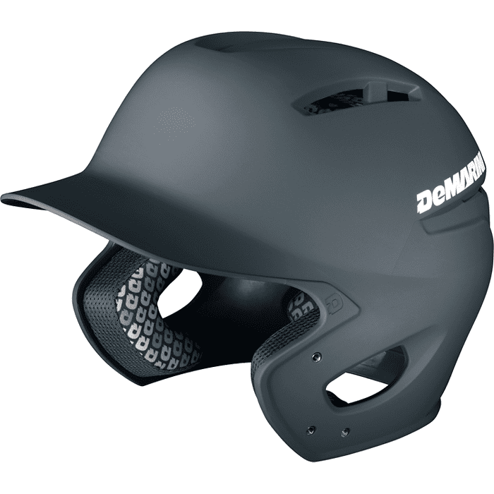 demarini paradox fitted pro batting helmet, charcoal, extra small (6 5/86 3/4)