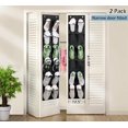 thumbnail image 2 of MISSLO Over The Door Shoe Organizer 12 Large Mesh Pockets Hanging Narrow Closet Door, White, 2 Pack, 2 of 10