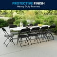 thumbnail image 4 of Flash Furniture 8' Plastic Bi-Fold Training Table Set with 10 Folding Chairs, White, 4 of 13