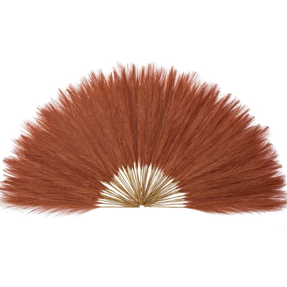 Pampas Grass Decor Serwalin, 60 unidades, 45 cm, naranja, decoración del hogar