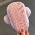 thumbnail image 7 of CUZIBR Baby Girls Slippers Boys Cute Rabbit Animal Fuzzy House Slippers Close Toe Warm Winter Soft Indoor Footwear,Pink,5.5-6 Years, 7 of 7