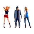 thumbnail image 2 of Figuras de Personas CUTICAT Pintadas a Mano 1:64 Negro Gris, 2 of 8