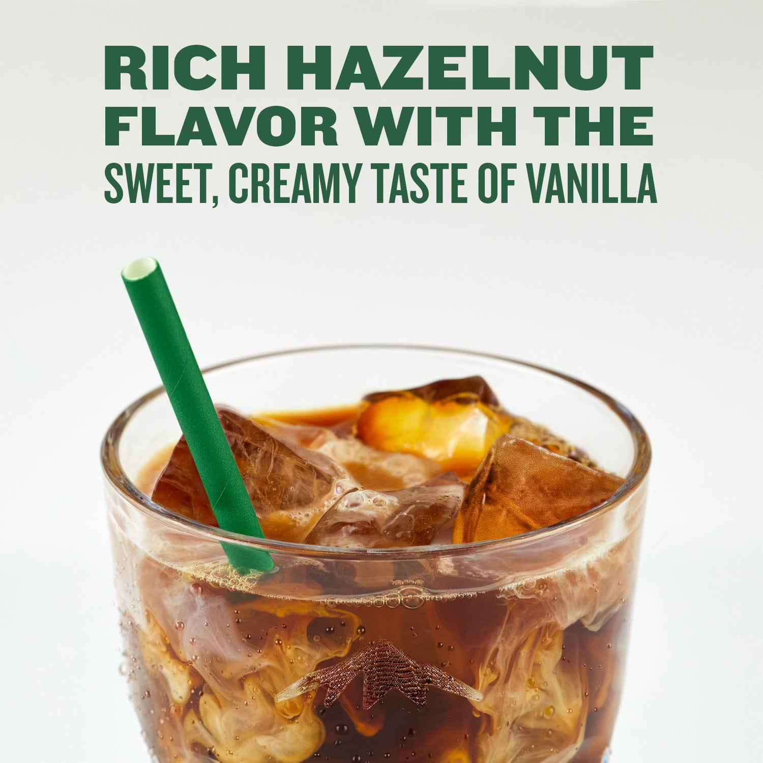 Green Mountain Coffee Roasters Brew Over Ice Hazelnut Cream, Single Serve Keurig K-Cup Pods, Flavored Iced Coffee, 24 Count