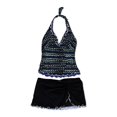 thumbnail image 2 of Tankini de 2 piezas para mujer Profile Confetti Skirtini, negro, 10 Profile Tankini, 2 of 2