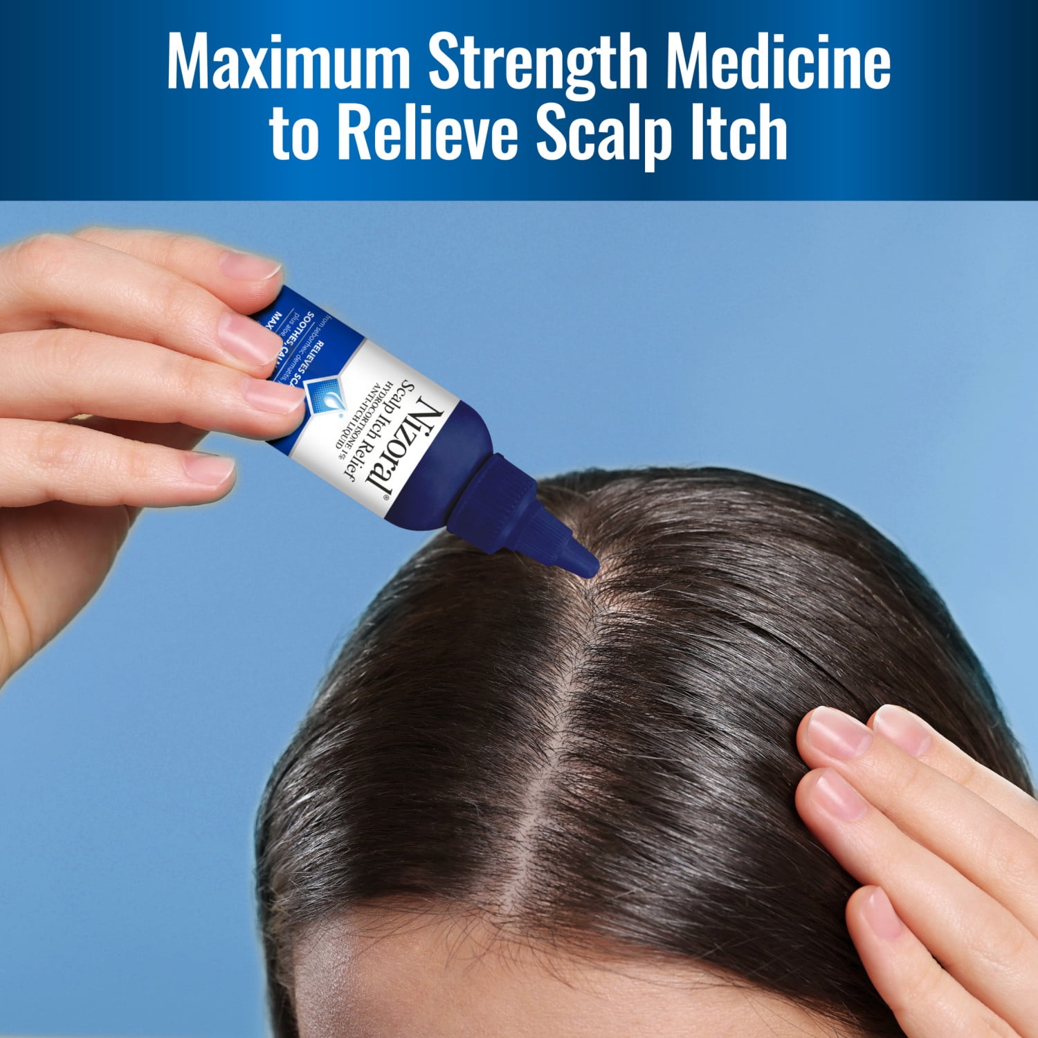Nizoral Scalp Itch Relief Liquid - Relieves, Soothes, Calms & Hydrates with Hydrocortisone, 2 fl oz