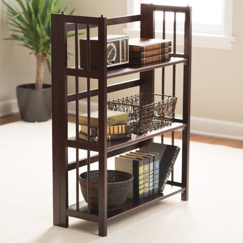 3-Tier Stackable Folding Bookcase