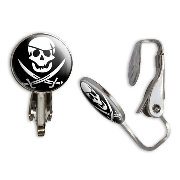 Pirate Clip-On Stud Earrings