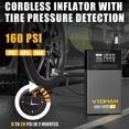 thumbnail image 3 of VTOMAN X7 Jump Starter with Air Compressor 4250A Portable Car Starter with 160PSI Digital Tire Inflator,12V Lithium Battery Charger Booster Box with Type-C Quick Charge (Up 10L Gas/10L Diesel Engine), 3 of 7