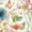 Rainbow Seeds Flowers On Wood, variant on Elephant Stock Tropic Sway I Wall Art - Horizontal Canvas Wall Art - Living Room Wall Decor - Floral And Botanical Canvas - White And Blue Decor By Asia Jensen - 12" x 8"