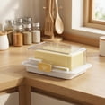 thumbnail image 2 of Butter Segmentation Tray Storage Box - Cheese and Butter Box Cutting Tool Storage Box - Refrigerator Butter Box, 2 of 7