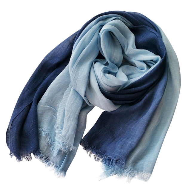 RXIRUCGD Women Splicing Winter Elasticity Keep Warm Scarf Outdoor Cold Protection( Blue )