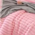 thumbnail image 2 of SPRINDAY Fluffy Queen Comforter Set 3 Pieces - Pink Fleece Luxury Fuzzy Reversible Bedding Comforter Set, Soft & Warm Comforter All Season with 2 Pillow Cases, 2 of 7