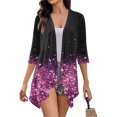 Ktyne Summer Sweaters 3/4 Sleeve Kimono Cardigans for Women Lightweight