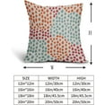 thumbnail image 5 of Blue Orange Red Pillow Covers 18x18 Set of 2 Fall Colored Art Dot Decorative Throw Pillows Trendy Print Outdoor Pillowcase Holiday Seasonal Cushion Cover Linen Case Decor for Sofa Couch Bed, 5 of 6
