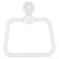 thumbnail image 4 of IDEANATEGRATE 1Set White Round Towel Holder for Bathroom Wall with Suction Mounting, 4 of 8
