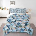 thumbnail image 1 of Erosebridal Ballet Princess Comforter Sets Queen Size,Blue Flower Bedding Queen Comforter Set,Dance Theme Bedding Sets Queen with Comforter,Breathable Cartoon Room Decorative,Reversible,3 Pieces, 1 of 8