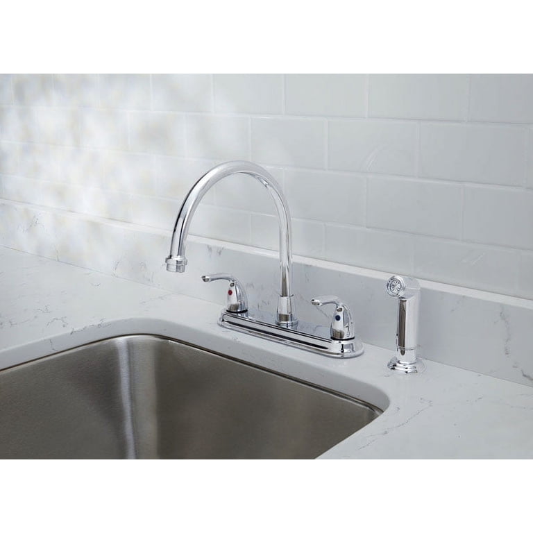 OakBrook Pacifica High Arc Kitchen Faucet with Side Sprayer