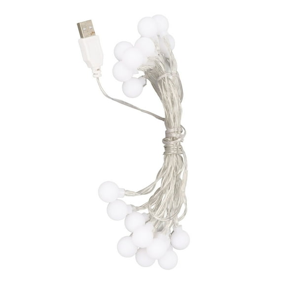 Luces decorativas de bola, luces de cadena de bolas, luces impermeables para patio, lámpara de cadena de bolas impulsada por el rendimiento