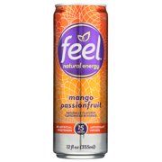 Feel Natural Energy Energy Drink Mango Passionfruit, 12 Oz
