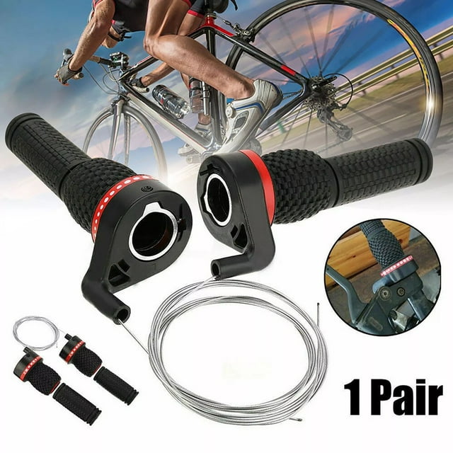 MTB Bicycle Shift Levers Mountain Bike Handlebar Grip Handle Gear Shifter Set For 22.2mm Handlebar Cycling Accessories