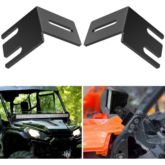 Nilight Light Bar UTV Front Side A Pillar Hood Mounting Brackets for 50-54 inch Lights Pods Compatible with Pioneer 700 1000 2014 2015 2016 2017 2018 2019 2020 2021 2022 2023 2024
