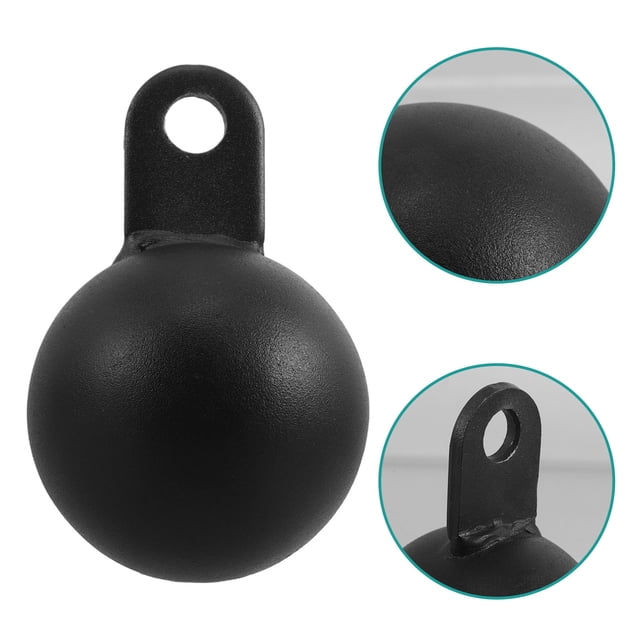 Raindrops Pull Down Handles Multifunctional Gym Equipment Black for Strength Training 1Set