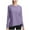 Purple, variant on ATOYSOY Loose Shirts for Women Trendy Long Sleeve Tees Round Neck Pullovers Outwear Fall Solid Color Tops Seamless Casual Yoga Sports Red S