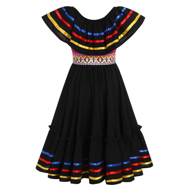rainbow black dress Pom Pom front bodice add retro polish Current Mood Plus Size Rainbow