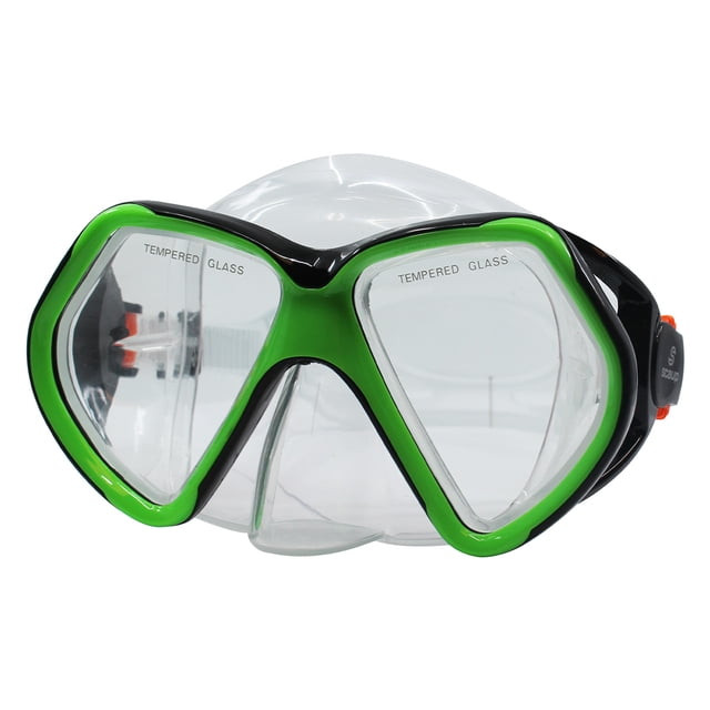 SCAUP AQUADUX Masque de Plongée Récréatif - Lunettes de Snorkeling avec Verres Trempé pour Adultes
