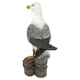 thumbnail image 4 of Design Toscano QL56461 Dockside Seagull Coastal Decor Garden Statue, 17 Inch, Full Color, 4 of 6