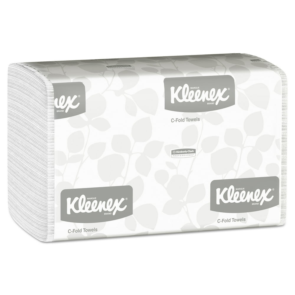 Kleenex C Fold Paper Towels (01500), Absorbent, White, 16 Packs per