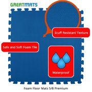 Greatmats Foam Kids and Gym Mats Premium 5/8 Inch x 2x2 Ft. Orange Case of 15