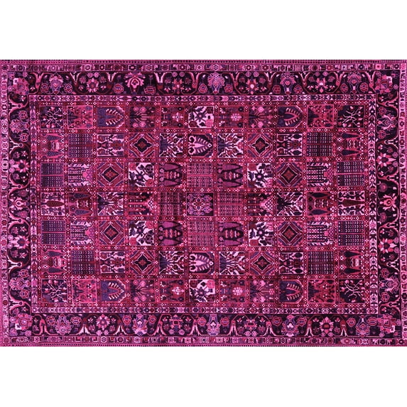 Ahgly Company Indoor Rectangle Persian Pink Traditional Area Rugs, 5' x 8'