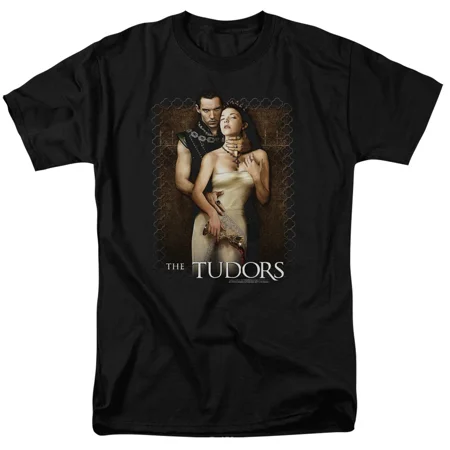 RARE The Tudors Split Wine T Shirt Mens Licensed Classic TV Show Black
