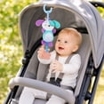 thumbnail image 6 of Plumora Plush Animal Teether Wind Chime Toy - Hanging for Car Seat, Stroller, and Crib, Soft Stuffed Figurine with Rattle, Soothes Gums, Great Baby Car Toy, Non-Toxic., 6 of 6