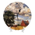 thumbnail image 2 of Round Wall Clock Dramatic Country Printed Decorative & Creative Dual-Purpose Clocks Battery Operated For Home/Office/Classroom/School Clock, 2 of 7