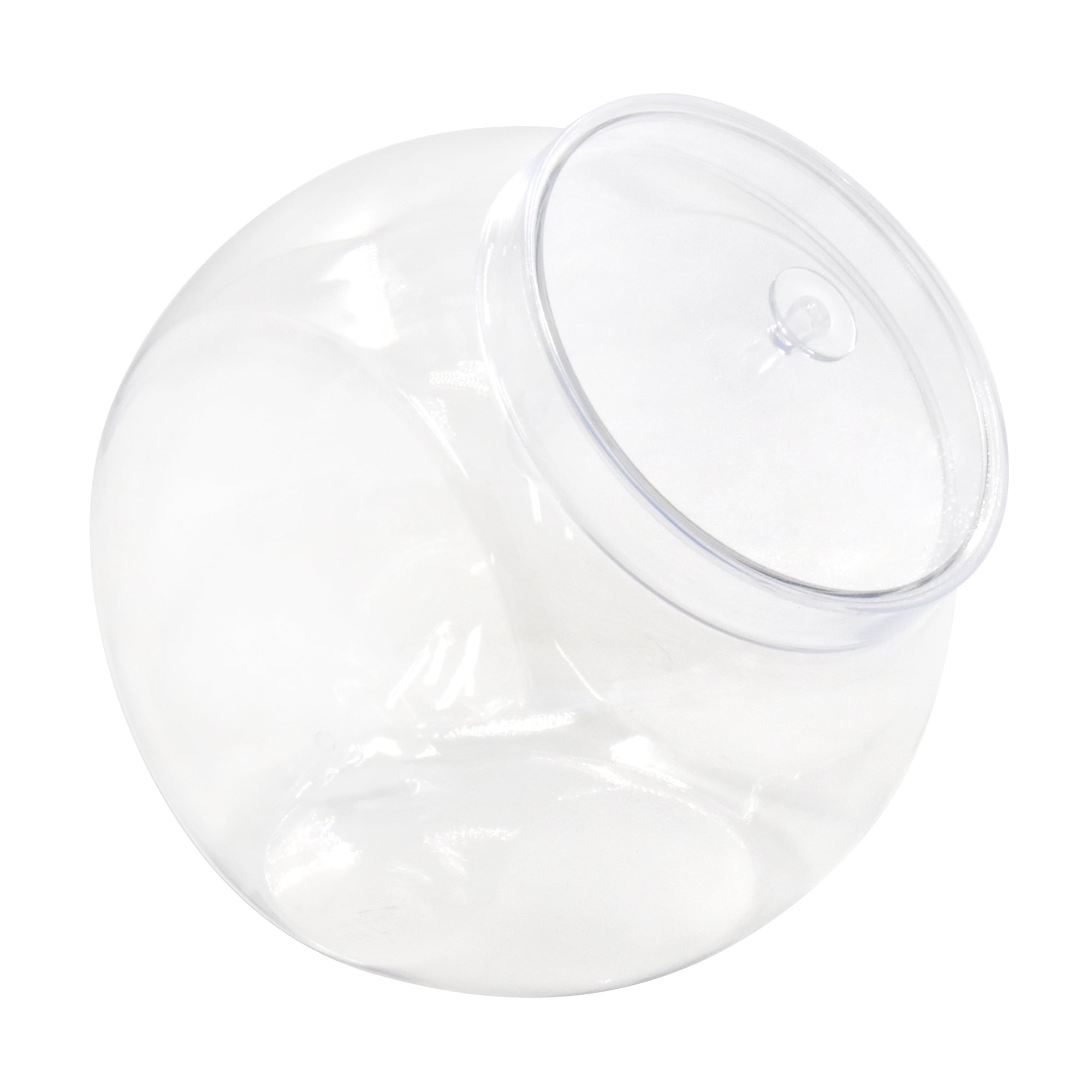 80oz Plastic Container with Lid, Clear, Food Storage, 1 Count, Way to Celebrate