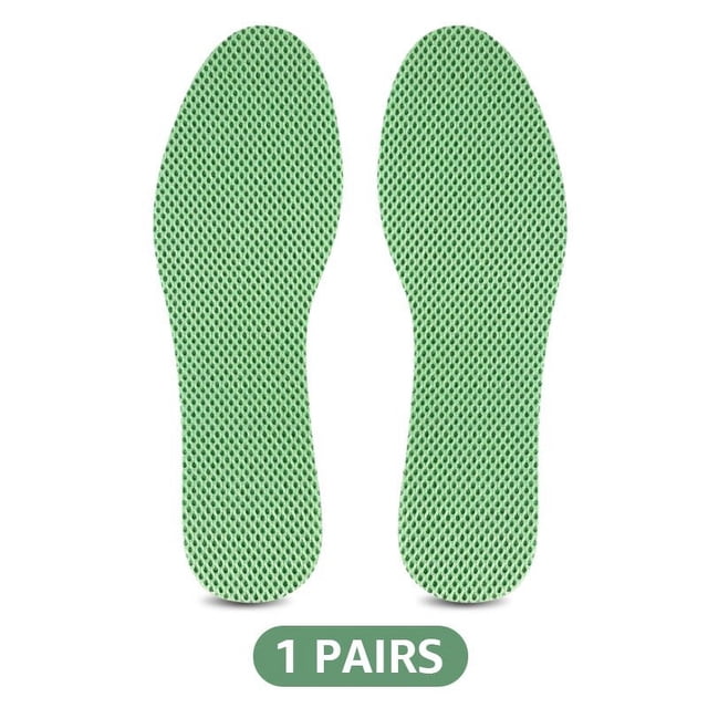 Plantilla desodorante de planta de menta, suela fresca antideslizante, cómoda, almohadillas de zapatos transpirables, plantilla de tacón de cojín interior
