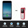 thumbnail image 5 of Doublel 2-in-1 Mini Flip Phone with Bluetooth Headset – Dual SIM, Ultra Compact Keypad Mobile, Hands-Free Calling, Portable Travel/Emergency Phone for Seniors & Outdoor Use (Red), 5 of 6