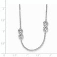 thumbnail image 2 of Beautiful Sterling Silver Rhodium-plated & CZ Infinity Symbol w/2 IN Ext Necklace, 2 of 2
