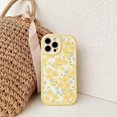 thumbnail image 4 of Compatible with Trendy Series Aesthetic Floral Soft Protective Women Cover for iPhone 14 Pro Max Case - 6.7 inch (Yellow), 4 of 9